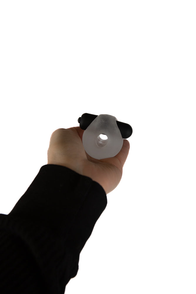 Doc Johnson - GoodHead - Vibrating Helping Head Stroker Pro - Clear - Stag Shop