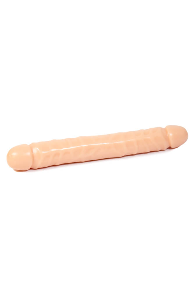 Doc Johnson - Jr. Veined Double Header 12 Inch Dildo | Stag Shop Doc Johnson - Jr. Veined Double Header 12 Inch Dildo | Stag Shop