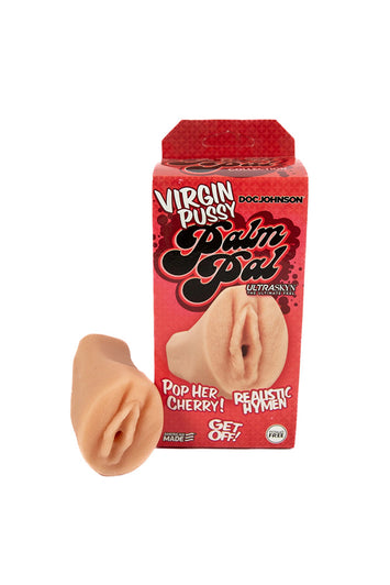 Doc Johnson - Virgin Pussy Palm Pal Stroker - Beige - Stag Shop