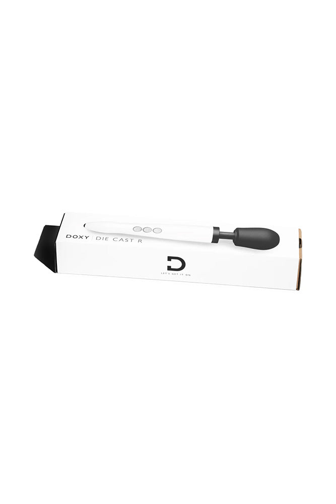Doxy - Die Cast R Rechargeable Wand Vibrator - Stardust White - Stag Shop