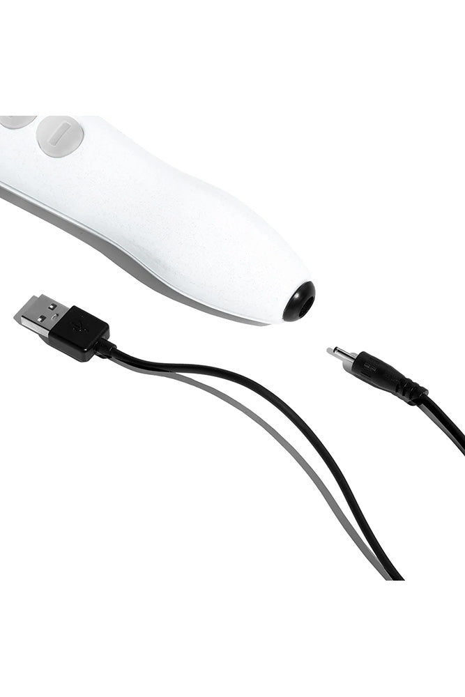Doxy - Die Cast R Rechargeable Wand Vibrator - Stardust White - Stag Shop