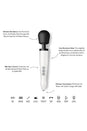 Doxy - Die Cast R Rechargeable Wand Vibrator - Stardust White - Stag Shop