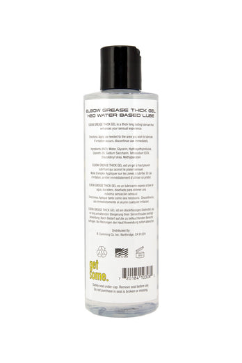 Elbow Grease - H20 Thick Gel Water-Based Lubricant - 8.5oz - Stag Shop