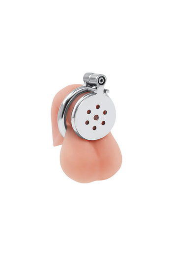 Electric Eel - Lockmaster - Stainless Steel Flat Inverted Chastity Cage - Stag Shop