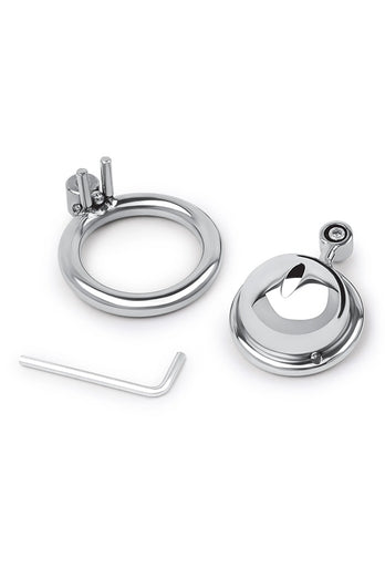 Electric Eel - Lockmaster - Stainless Steel Inverted Micro Chastity Cage - Stag Shop