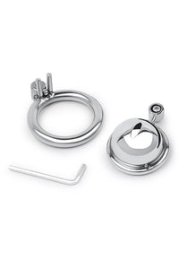 Thumbnail for Electric Eel - Lockmaster - Stainless Steel Inverted Micro Chastity Cage
