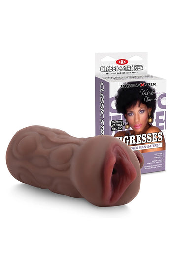 Electric Eel - Classic Stroker - Vanessa Del Rio Stroker - Brown - Stag Shop