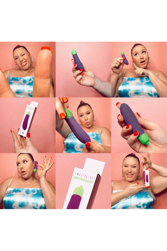 Emojibator - Eggplant Vibrator - Purple - Stag Shop
