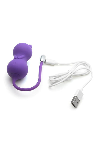 Emojibator - Kitty Cat Remote Control Kegel Toy - Purple - Stag Shop