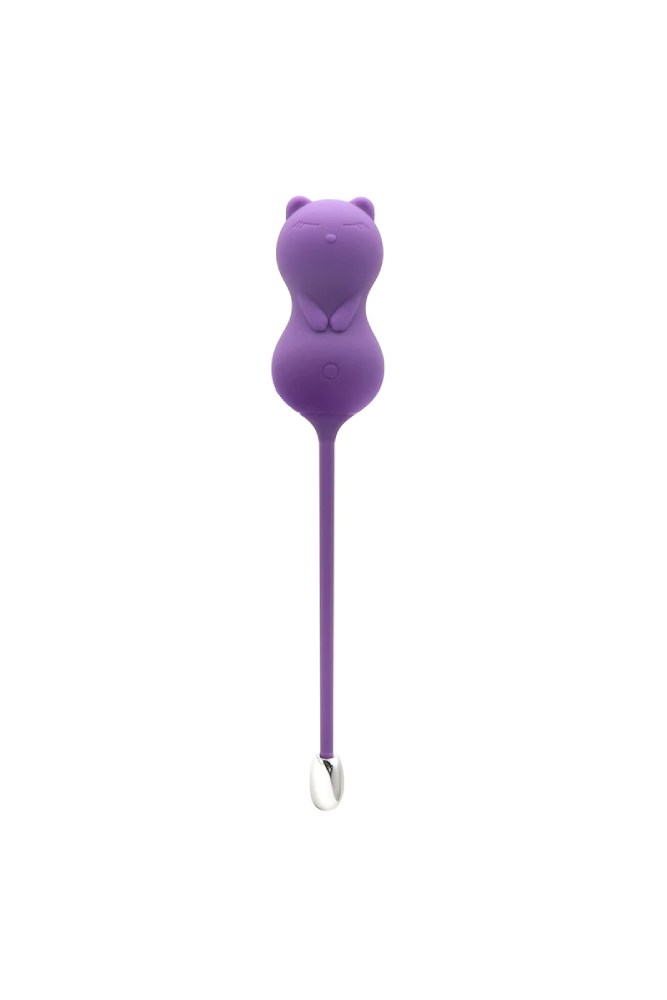 Emojibator - Kitty Cat Remote Control Kegel Toy - Purple - Stag Shop