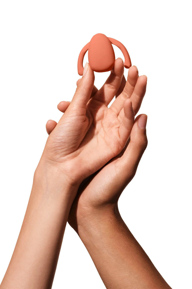 Dame - Eva Hands-Free Clitoral Vibrator - Orange - Stag Shop