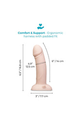b-Vibe - Every Body Vibrating Realistic Strap-On Kit - Stag Shop