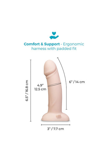 b-Vibe - Every Body Vibrating Realistic Strap-On Kit - Stag Shop