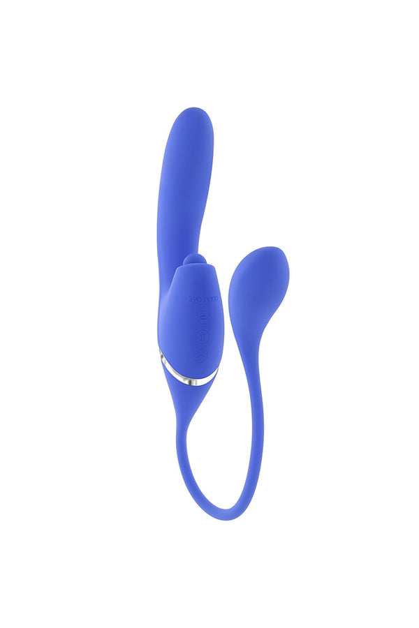 Evolved - All In Triple Triple-Action Thrusting, Tapping & Plug Vibrator - Stag Shop