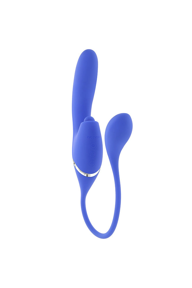 Evolved - All In Triple Triple-Action Thrusting, Tapping & Plug Vibrator - Stag Shop