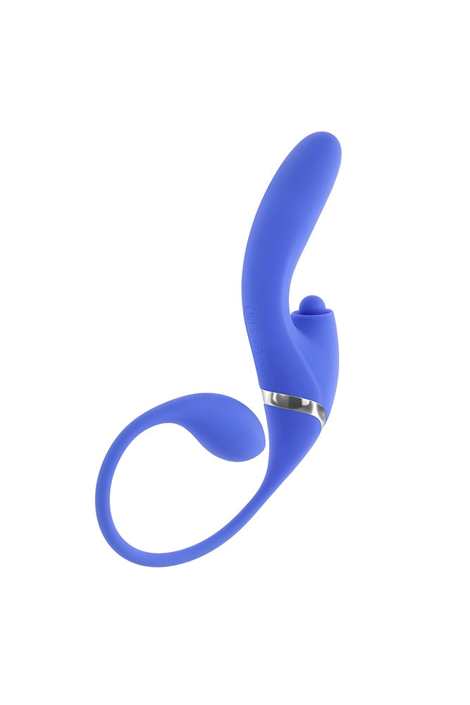 Evolved - All In Triple Triple-Action Thrusting, Tapping & Plug Vibrator - Stag Shop