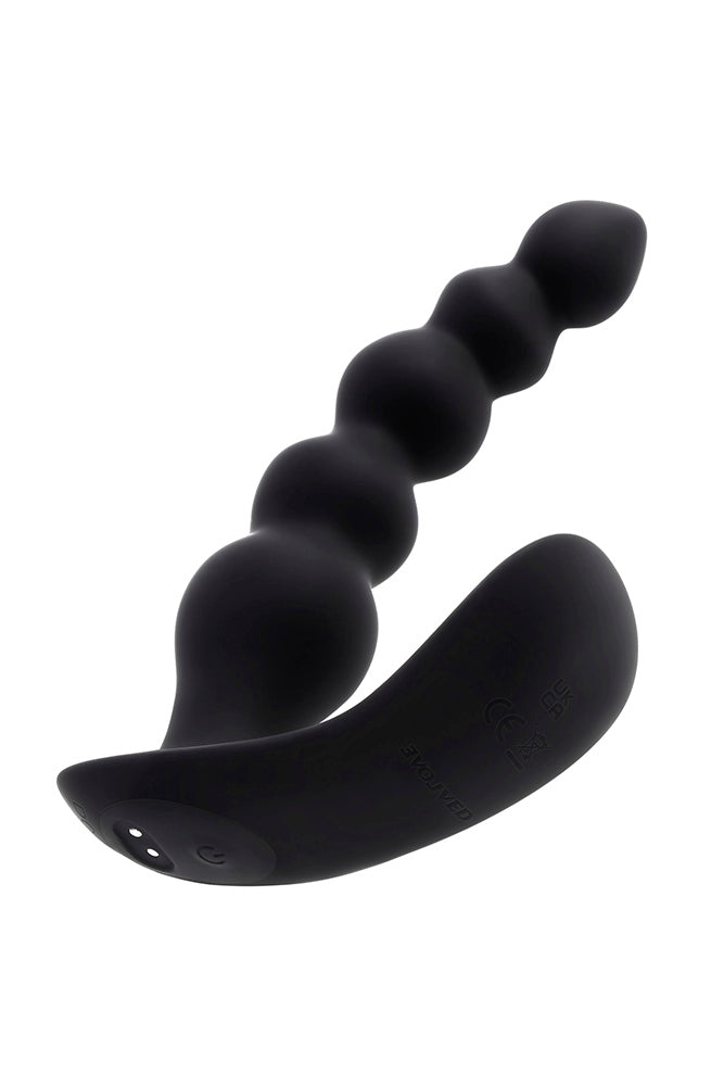 Evolved - Bead Me Up Vibrating Prostate Massager With Remote Control - Black - Stag Shop