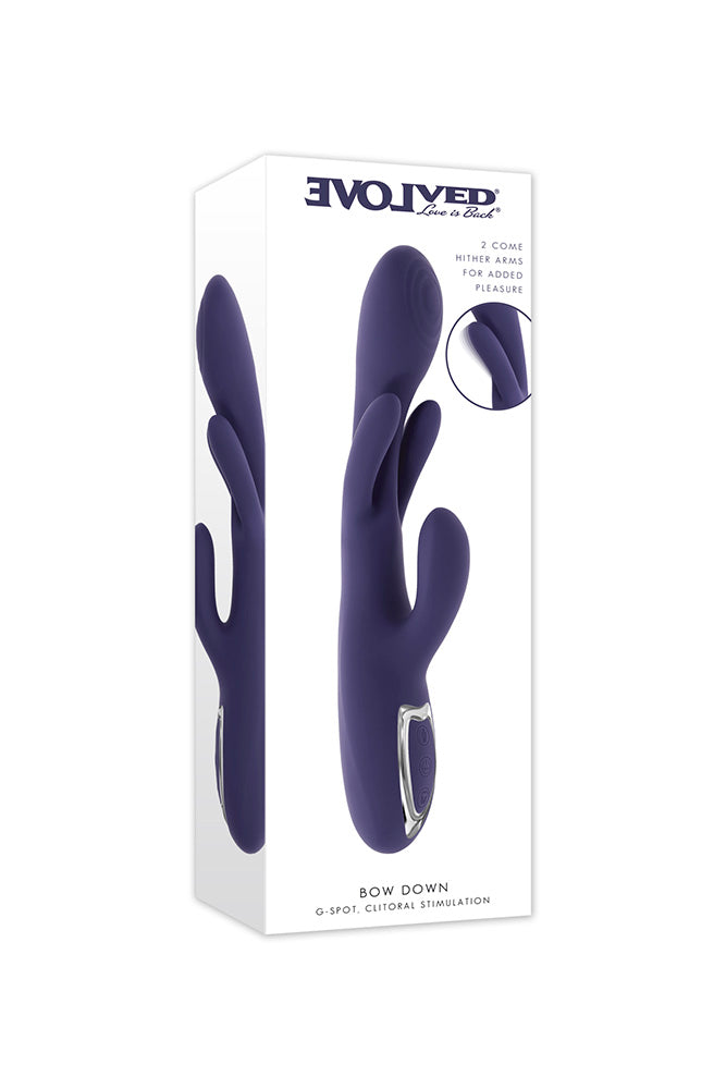 Evolved - Bow Down Dual Vibrator With Flapping Shaft Arms - Stag Shop