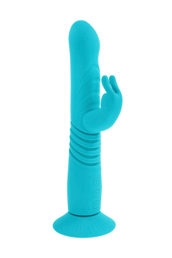 Evolved - Bunny Hop Thrusting Rabbit Vibrator With Suction Cup Base - Stag Shop