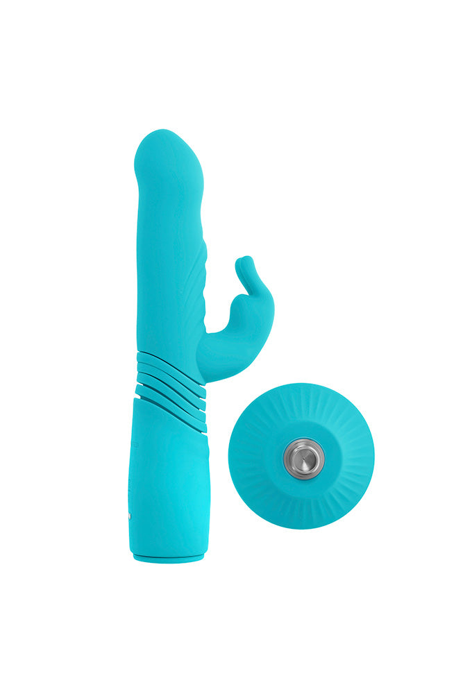Evolved - Bunny Hop Thrusting Rabbit Vibrator With Suction Cup Base - Stag Shop
