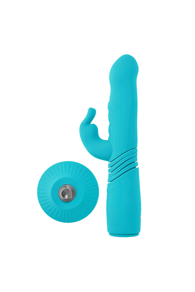 Evolved - Bunny Hop Thrusting Rabbit Vibrator With Suction Cup Base - Stag Shop