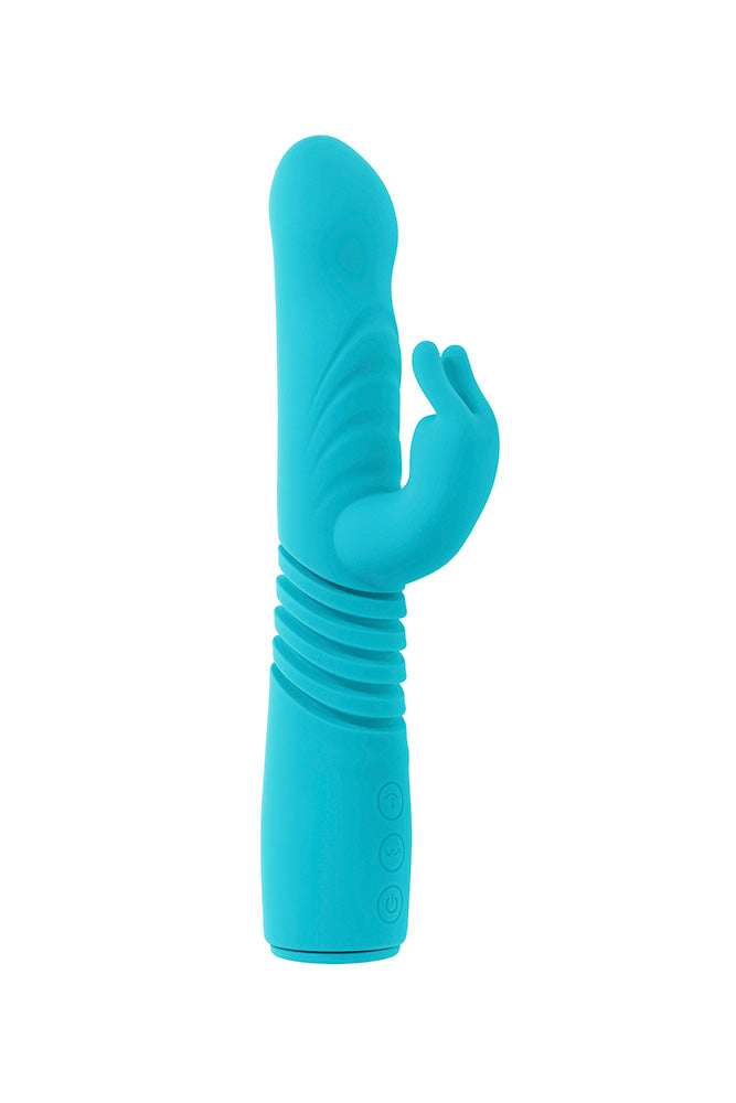 Evolved - Bunny Hop Thrusting Rabbit Vibrator With Suction Cup Base - Stag Shop