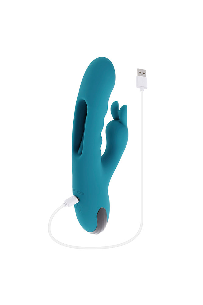 Evolved - Bunny Tapper Rabbit Vibrator With Flapping Shaft - Stag Shop