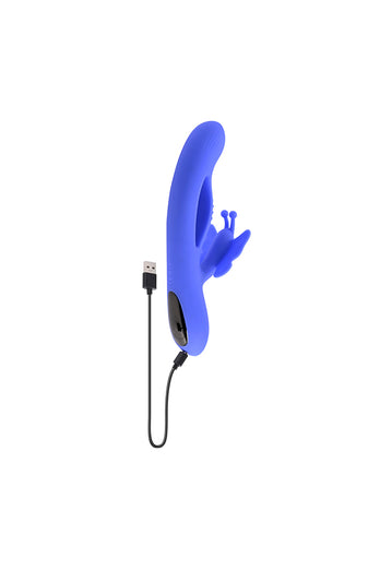 Evolved - Butterfly Dreams Rabbit Vibrator - Blue - Stag Shop