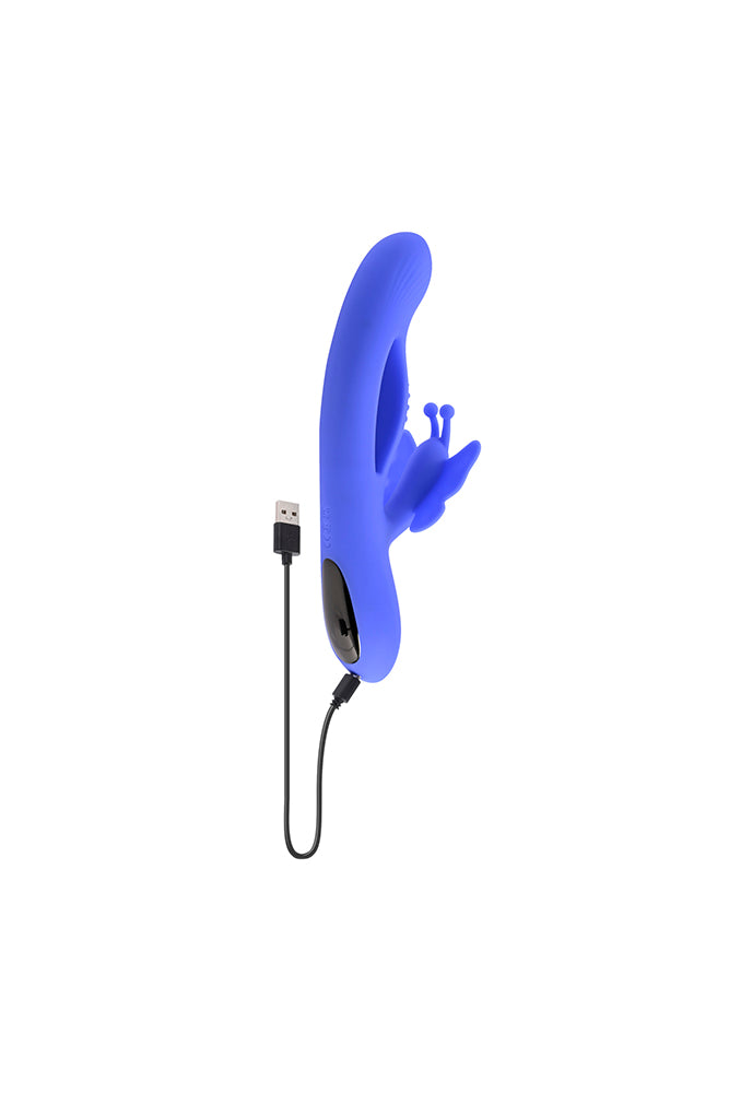 Evolved - Butterfly Dreams Rabbit Vibrator - Blue - Stag Shop