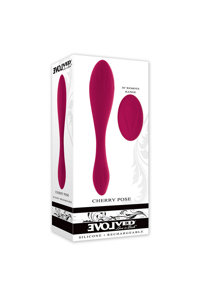 Evolved - Cherry Pose Flexible Dual-Ended Vibrator with Remote - Stag Shop