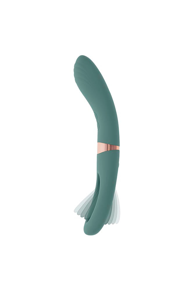 Evolved - Chick Flick Double Ended Vibrator - Green - Stag Shop
