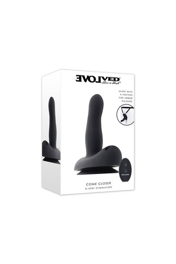 Evolved - Come Closer Remote Control Vibrator With Strap-On Harness - Stag Shop