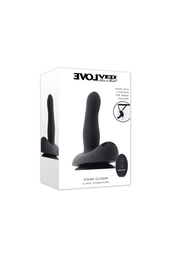 Evolved - Come Closer Remote Control Vibrator With Strap-On Harness - Stag Shop