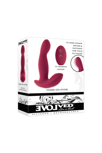 Evolved - Come On Over Remote Control Dual Vibrator With Come Hither Motion - Stag Shop
