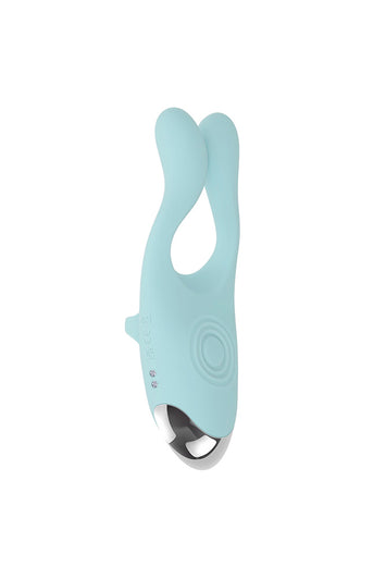 Evolved - Couples Therapy Multi-Use Vibrator - Aqua - Stag Shop