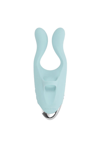 Evolved - Couples Therapy Multi-Use Vibrator - Aqua - Stag Shop