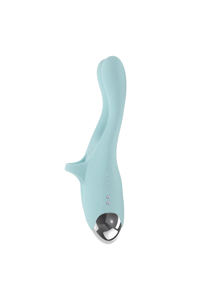 Evolved - Couples Therapy Multi-Use Vibrator - Aqua - Stag Shop