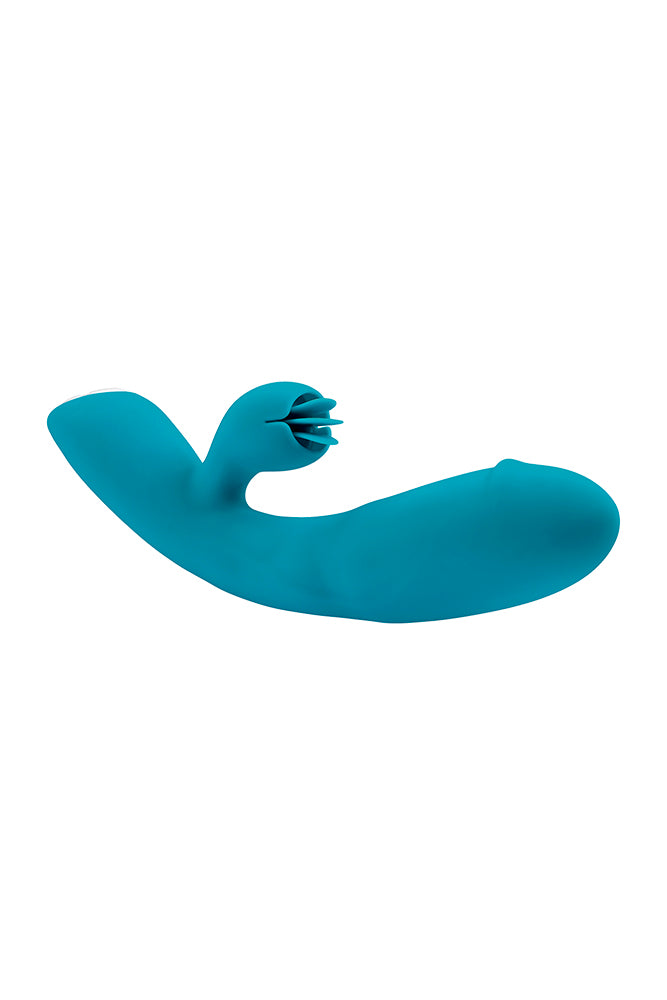 Evolved - Fierce Flicker Dual Vibrator - Teal - Stag Shop