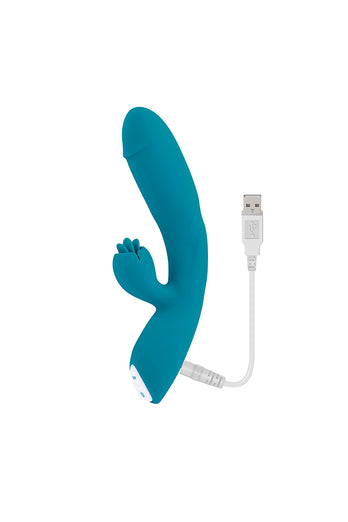 Evolved - Fierce Flicker Dual Vibrator - Teal - Stag Shop