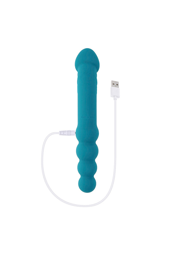 Evolved - Flip Flop Dual-Ended Vibrator - Teal - Stag Shop