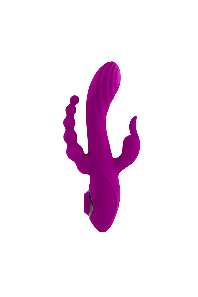 Evolved - Fourgasm Four-Point Stimulation Vibrator - Purple - Stag Shop