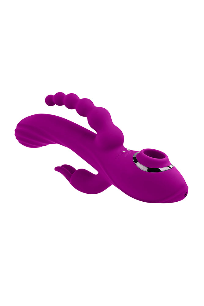 Evolved - Fourgasm Four-Point Stimulation Vibrator - Purple - Stag Shop
