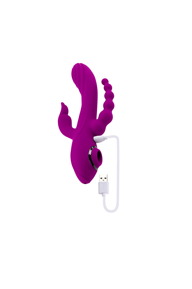 Evolved - Fourgasm Four-Point Stimulation Vibrator - Purple - Stag Shop