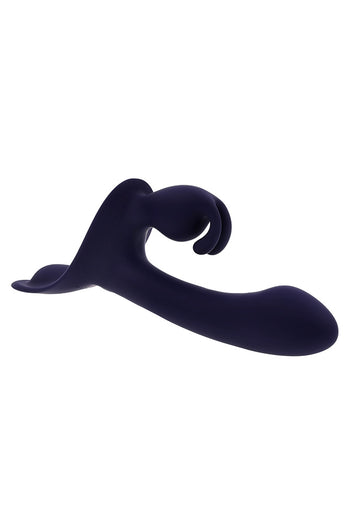 Evolved - Giving Vibes Strap-On Harness With Remote Controlled Rabbit Vibrator - Stag Shop