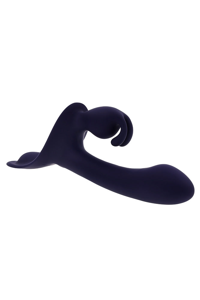 Evolved - Giving Vibes Strap-On Harness With Remote Controlled Rabbit Vibrator - Stag Shop