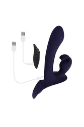 Evolved - Giving Vibes Strap-On Harness With Remote Controlled Rabbit Vibrator - Stag Shop