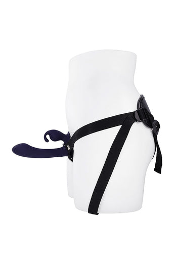 Evolved - Giving Vibes Strap-On Harness With Remote Controlled Rabbit Vibrator - Stag Shop