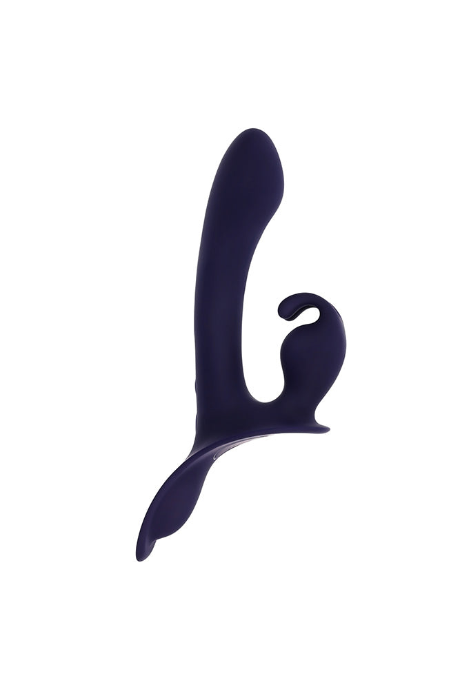 Evolved - Giving Vibes Strap-On Harness With Remote Controlled Rabbit Vibrator - Stag Shop