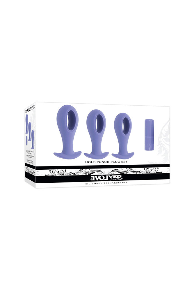 Evolved Novelties - Hole Punch Vibrating Anal Trainer Kit - Lilac - Stag Shop