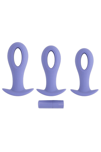 Evolved Novelties - Hole Punch Vibrating Anal Trainer Kit - Lilac - Stag Shop
